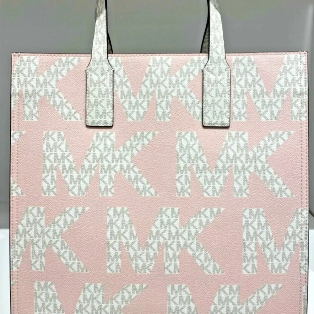 Michael Kors NWT Kenly Powder Blush Multi Large Tote $398 - Picture 3 of 7